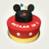 Designer Mickey Cake with a colorful Mickey Mouse design and delicious layers, ideal for adding a fun touch to birthday parties and celebrations.