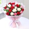 Mix Roses Lovable Bouquet featuring a beautiful arrangement of mixed roses in various colors, ideal for expressing affection and brightening any occasion.