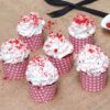 Red Velvet Cupcakes: Rich red velvet cupcakes with smooth cream cheese frosting, perfect for celebrations or a sweet indulgence.