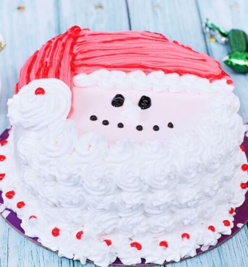 Santa Designer Cake with festive layers and a charming Santa design, ideal for adding holiday cheer to your celebrations.