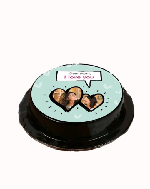 Choco Truffle Photo Cake with rich chocolate truffles and a custom photo design, perfect for personalized and indulgent celebrations.