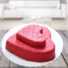 Two Floor Heart Cake with elegant multi-tiered heart shape, decorated for a romantic touch—ideal for weddings, anniversaries, and special celebrations.