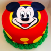 Designer Mickey Cake with custom Mickey Mouse decorations, featuring vibrant and playful designs perfect for birthdays and themed celebrations.