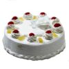 Pineapple Cake with delicate rose decorations and sweet pineapple layers, ideal for elegant and fruity celebrations.