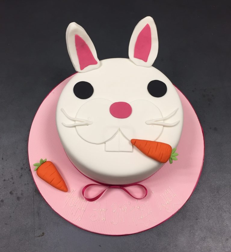 Cute and Easy Bunny Cake - My Cake School