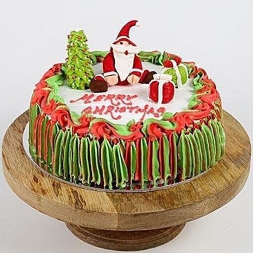 Santa Cake with a festive Santa Claus design and delicious cake layers, ideal for bringing holiday cheer to your Christmas celebrations.