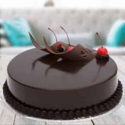 Luxurious Silky Truffle Chocolate Cake with smooth, rich chocolate layers and a velvety texture, perfect for chocolate lovers and special occasions.