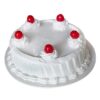 Cherry Vanilla Cake with rich vanilla layers and topped with sweet cherries, ideal for a fruity and flavorful dessert.