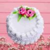 Rose Vanilla Cake featuring a moist vanilla cake elegantly decorated with beautiful rose designs, ideal for adding a touch of elegance to any special occasion.