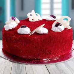 Delicious Velvety Cake with smooth, rich layers and a delightful texture, ideal for adding a touch of luxury to any celebration.