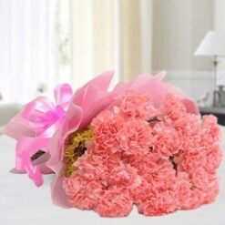 Beautiful Pink Carnations Bouquet with elegant pink carnations, ideal for adding a touch of charm and elegance to any occasion.