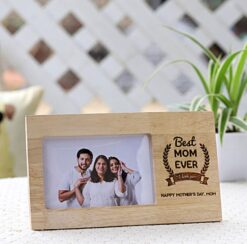 Best Mom Ever Photo Frame featuring a stylish design to display cherished memories, ideal for celebrating and honoring your mom.