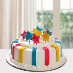 Star Celebration Cake featuring starry decorations and a festive design, perfect for adding a bright and celebratory touch to any event.