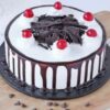 Cherried Black Forest Cake with rich chocolate layers, creamy filling, and fresh cherries, ideal for indulgent celebrations and special occasions.