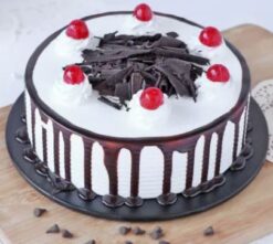 Cherried Black Forest Cake with rich chocolate layers, creamy filling, and fresh cherries, ideal for indulgent celebrations and special occasions.