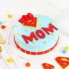 Creamy Marvel SuperMom Cake – Delightful Cake with Rich Creamy Layers and Superhero Theme for Celebrating Mom