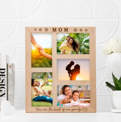 Family Beat Personalized Mother's Day Frame, designed to hold a special family photo and customized message for mom.