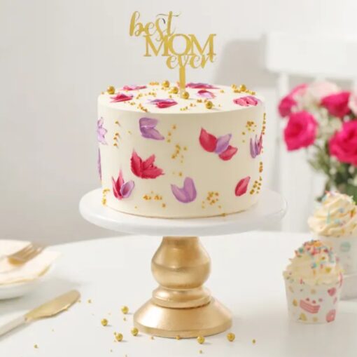 Floral Symphony Mother's Day Cake – Beautifully Decorated Cake with Elegant Floral Design for a Perfect Celebration