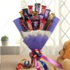 Glistening Choco Bouquet featuring a beautiful arrangement of assorted chocolates in a bouquet, ideal for gifting and special occasions.