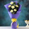 Golden Glow Carnations Bouquet – Vibrant Arrangement of Carnations in Rich Golden Hues for a Radiant and Cheerful Gift