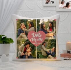 Heartfelt Love Personalized Mother's Day Cushion featuring a custom design and soft fabric, perfect for gifting to mothers.