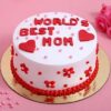 World's Best Mom Cake with a heartfelt design and delicious flavors, ideal for honoring and celebrating the special woman in your life.