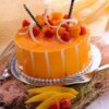 Mango Cherished Cake with a rich mango flavor and elegant design, ideal for celebrating and adding a touch of sweetness to special occasions.