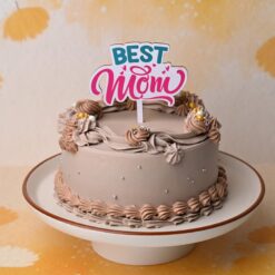 Mom's Butterscotch Bliss Cake with rich butterscotch layers and creamy texture, ideal for a decadent and memorable Mother's Day dessert.