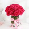 Mom's Crystal Rose Delight – Elegant Arrangement of Roses with a Touch of Sparkle for a Special Mother's Day Gift