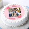 Mom's Picture Perfect Cake with custom images and a beautiful design, perfect for a personalized and memorable Mother's Day celebration.