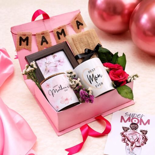 Mom's Ultimate Gift Collection featuring luxurious gifts including flowers, gourmet treats, and personalized items for a perfect Mother's Day celebration.