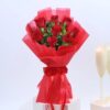 Passion's Embrace Bouquet – Romantic Arrangement of Vibrant Flowers for a Heartfelt and Passionate Gift