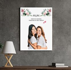 Personalized Mom Photo Frame featuring a custom design with space for a cherished photo, ideal for celebrating and honoring Mom.