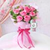 Pink Rose Elegance For Mom's Day – Stunning Arrangement of Pink Roses for a Graceful and Elegant Mother's Day Gift