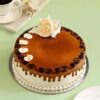 Rose Caramel Cake with rich caramel layers and elegant rose decorations, ideal for adding a touch of sophistication to special occasions.