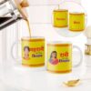 Royal Household Personalized Mug Set with custom designs, a stylish gift for families, perfect for tea or coffee lovers celebrating special moments.