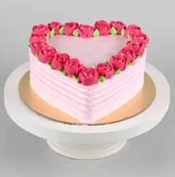 Rose Heart Chocolate Cake with rich chocolate layers and intricate rose decorations, ideal for romantic and special celebrations.