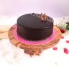 Smooth Chocolate Truffle Cake with a rich chocolate base and silky truffle filling, ideal for a luxurious and elegant dessert.