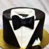 Elegant Gentleman Special Designer Cake with refined details and stylish decorations, ideal for celebrating milestones and special occasions.