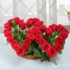 Twin Heart Arrangement featuring a romantic bouquet shaped into two intertwined hearts, ideal for celebrating love and special moments.