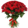 50 Red Roses Bouquet featuring a lavish arrangement of 50 red roses, ideal for grand romantic gestures and significant celebrations.