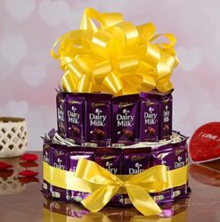 Amazing Cadbury Dairy Milk Gift featuring an assortment of Cadbury Dairy Milk chocolates, ideal for treating someone special to a sweet surprise.