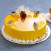 Shinny Mango Cake with a glossy mango glaze and vibrant flavors, ideal for tropical-themed events and special occasions.