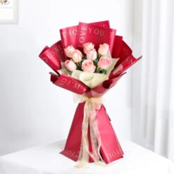 Tender Love Rose Bouquet – Elegant Arrangement of Soft Roses for a Heartfelt and Romantic Gift