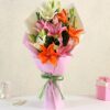 Vibrant Asiatic Lily Bouquet - Colorful Fresh Lilies in a Stunning Arrangement for Special Occasions