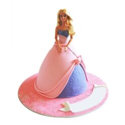 Beautiful Barbie Doll Cake with a stunning Barbie doll design, ideal for birthdays and adding a magical touch to any celebration.