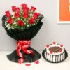 Roses and Cake, featuring beautiful roses and a delicious cake, perfect for celebrating special moments and adding elegance to any occasion.