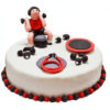 Special Gym Workout Cake with fitness-themed decorations and designs, perfect for celebrating achievements and dedication in a fun and personalized way.