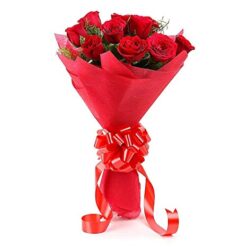 Red Roses Bouquet with stunning red roses, ideal for expressing love and adding a romantic touch to any special occasion.