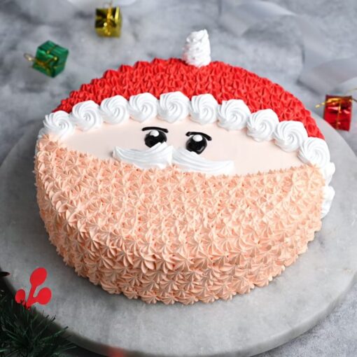 Santa Xmas Cake with a fun Santa design and festive flavors, ideal for bringing joy and cheer to holiday celebrations.